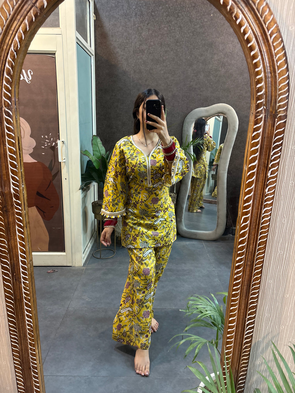 Mustard raha coord set