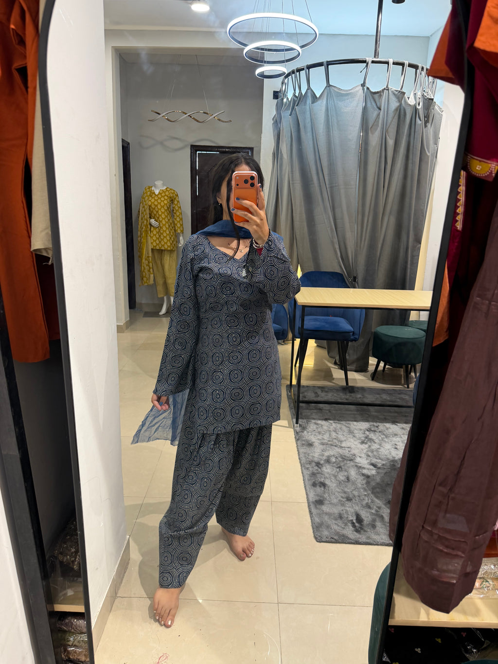Bandhani farshi set