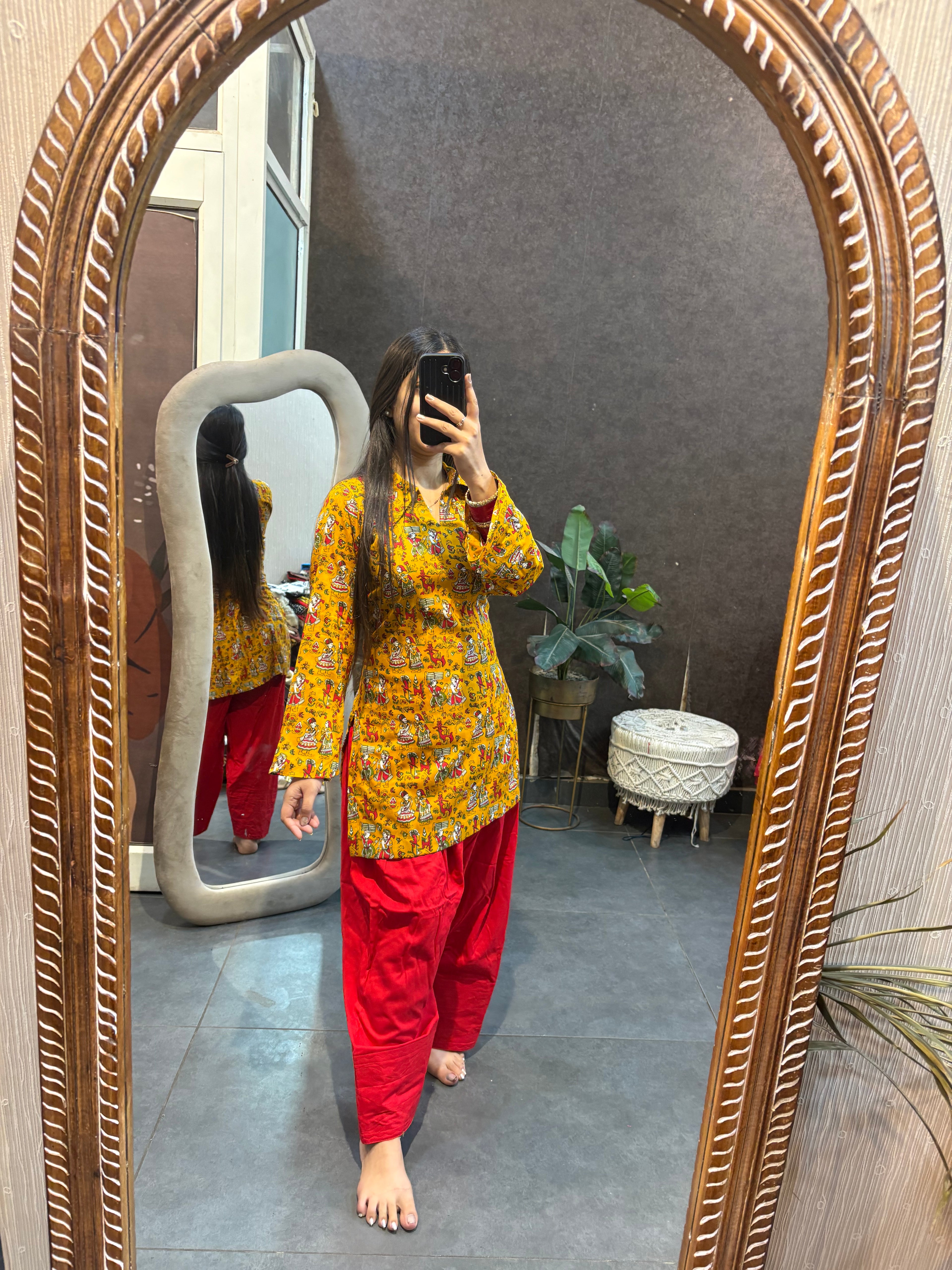 Red Farshi salwar set