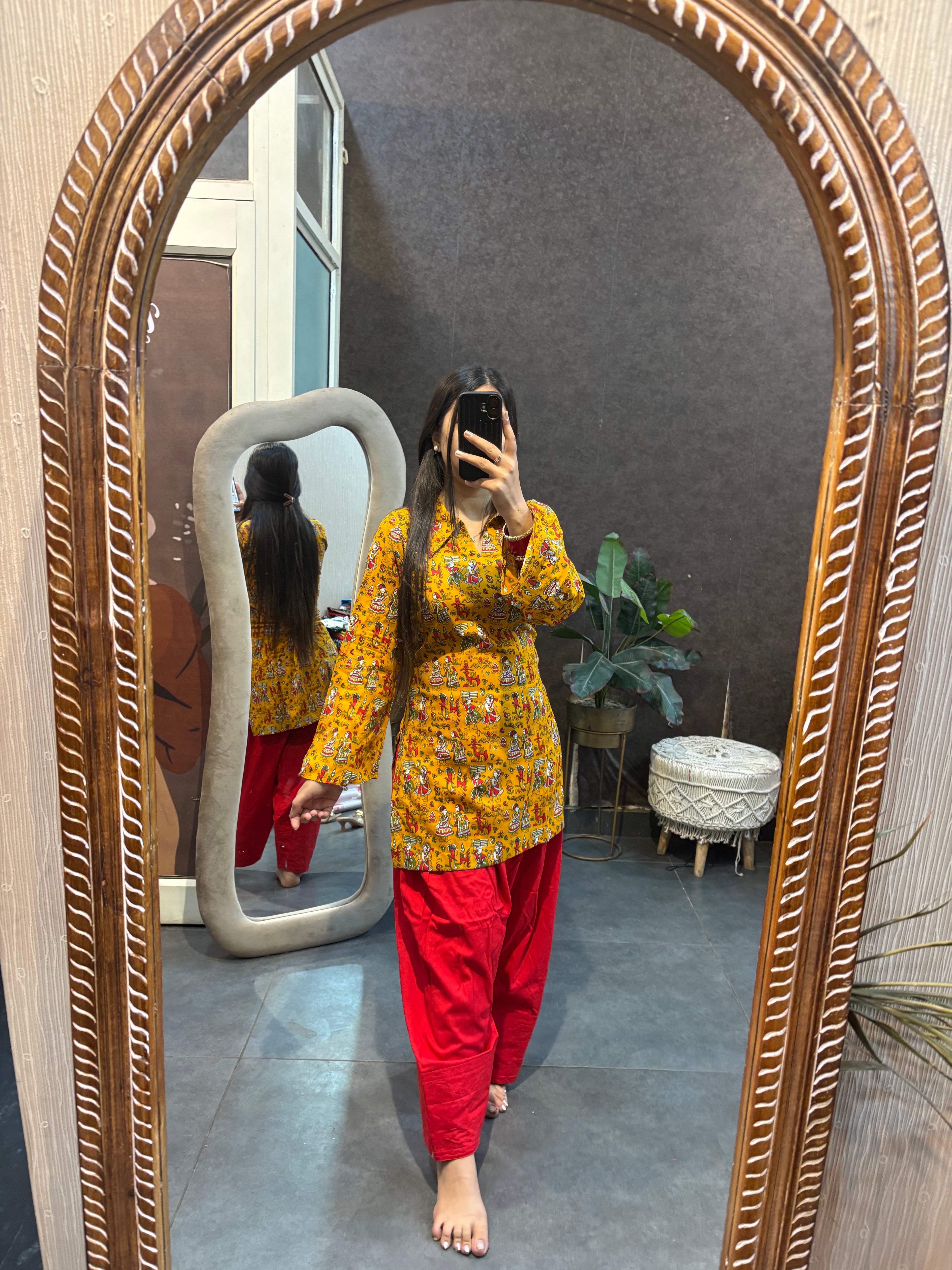 Red Farshi salwar set