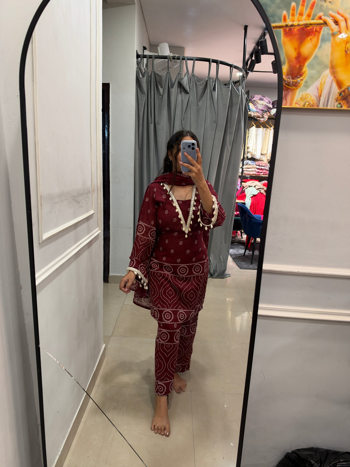 Bandhni mul set