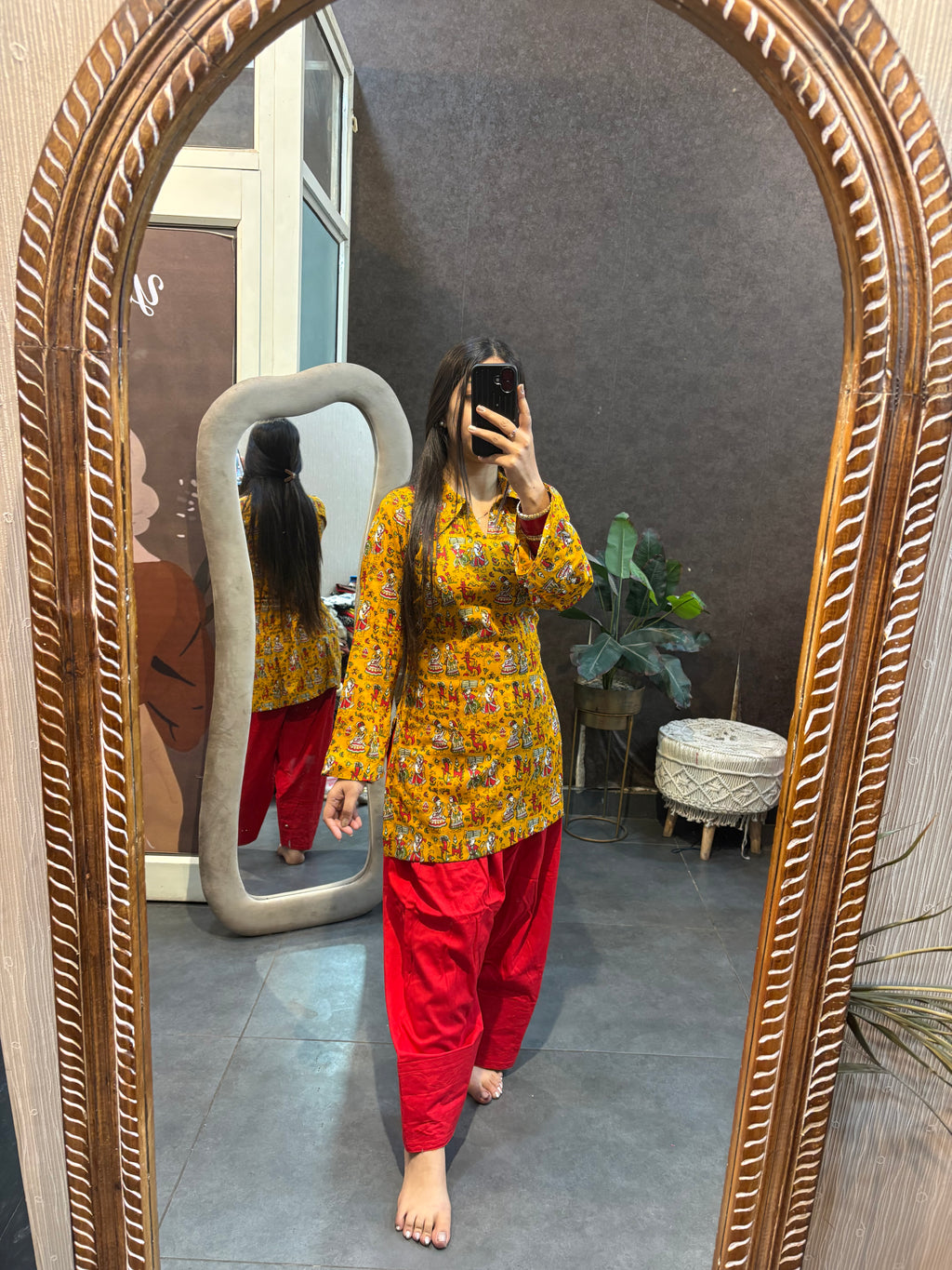 Red Farshi salwar set