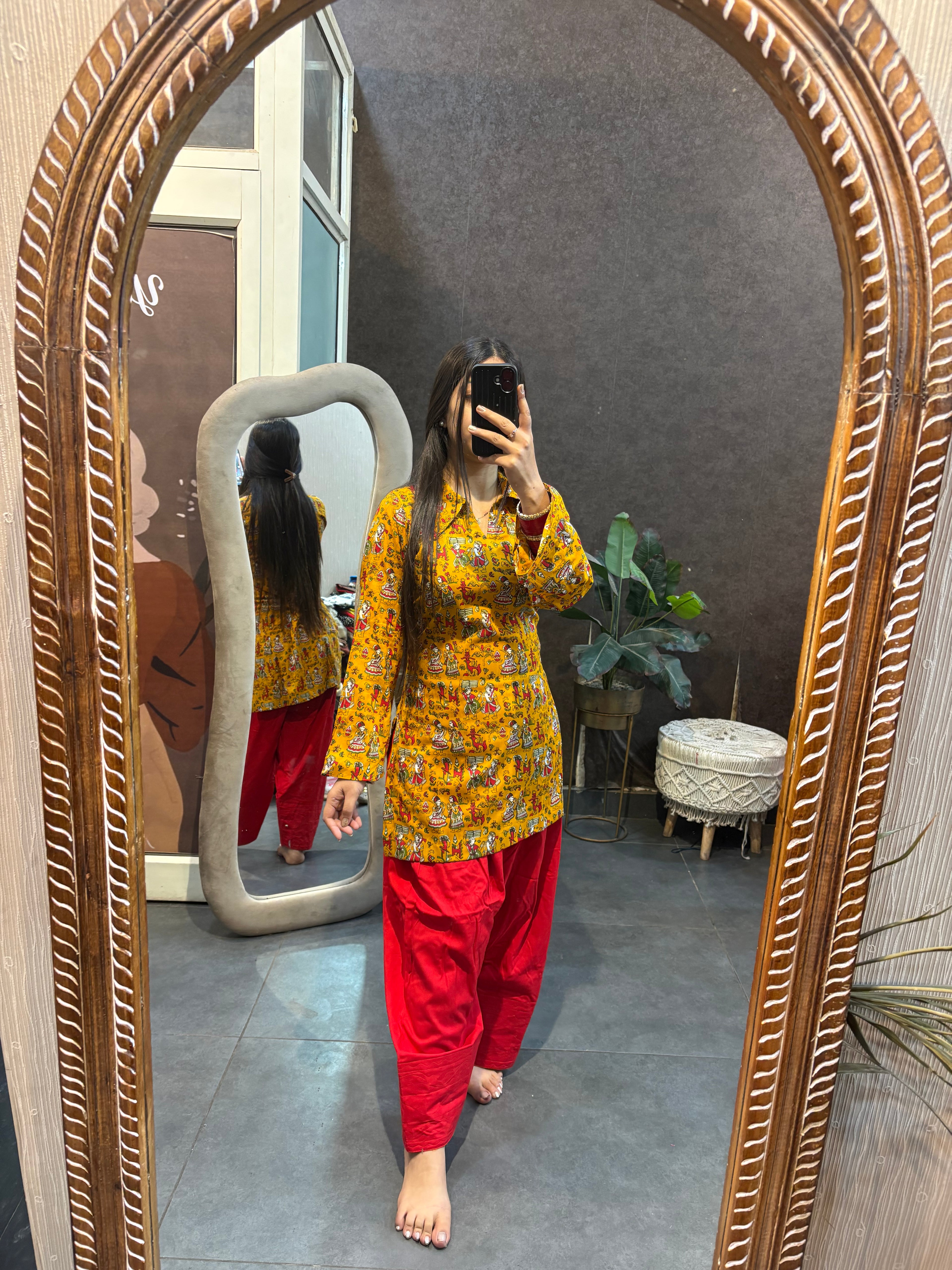 Red Farshi salwar set