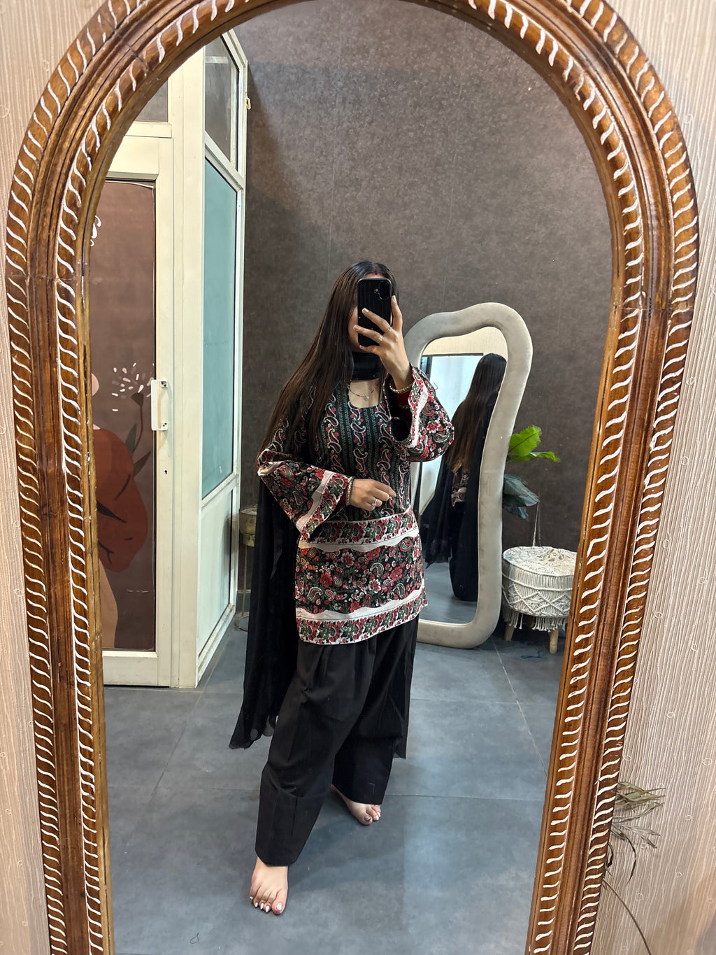 Black Farshi Salwar Set